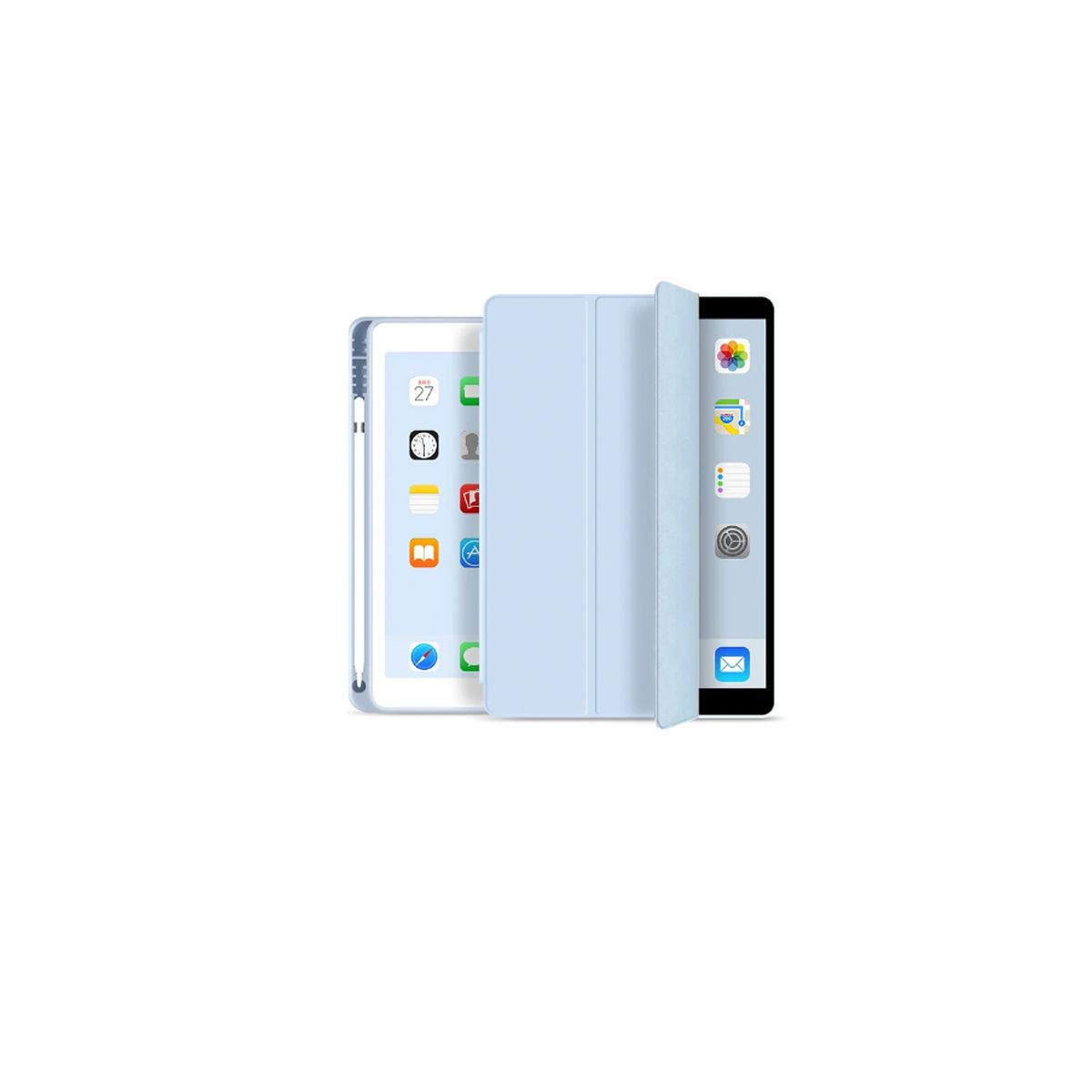 JOIGO - Carcasa Funda Smart Cover Con Ranura Para iPad Air 6 M2 2024 Celeste
