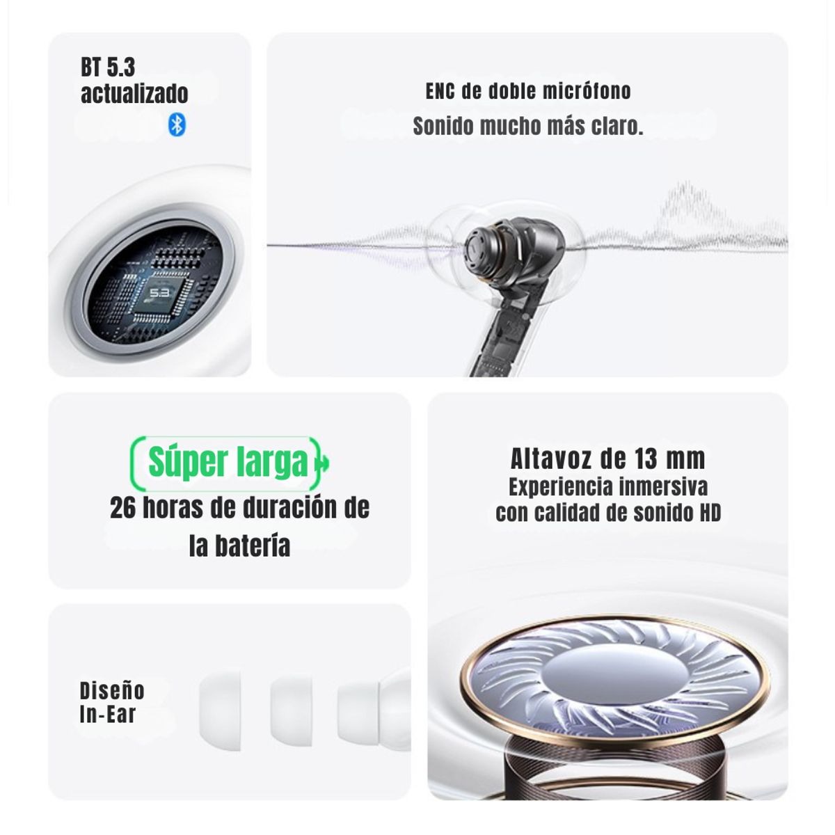 USAMS - Audífonos Bluetooth Enc Usams XD19 Color Negro