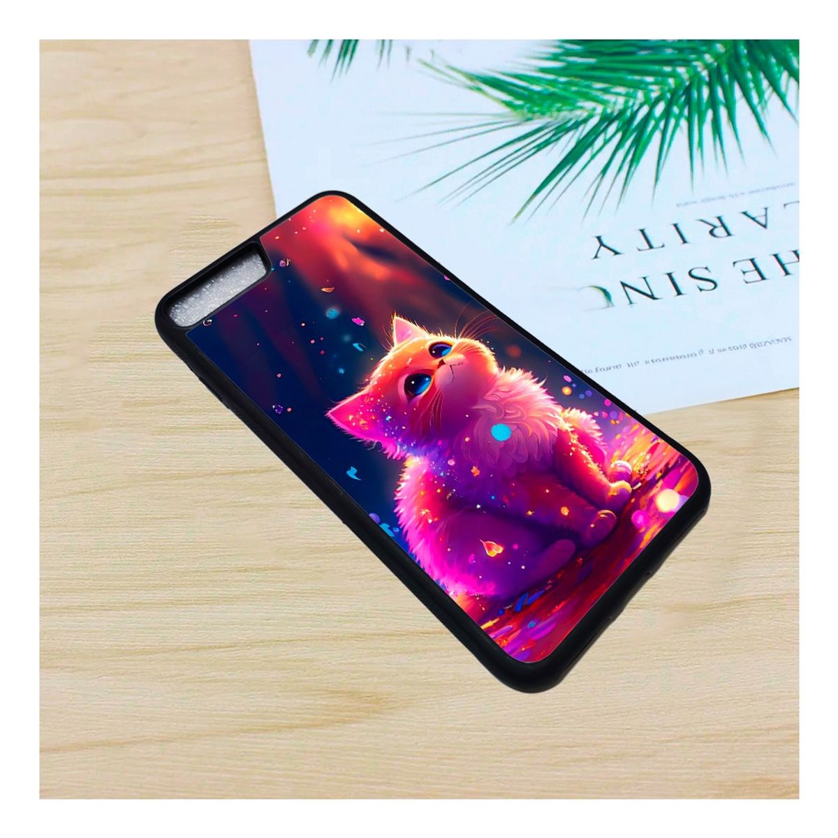 GENERICO - CARCASA PARA IPHONE 8 PLUS DISEÑO GATITO 101