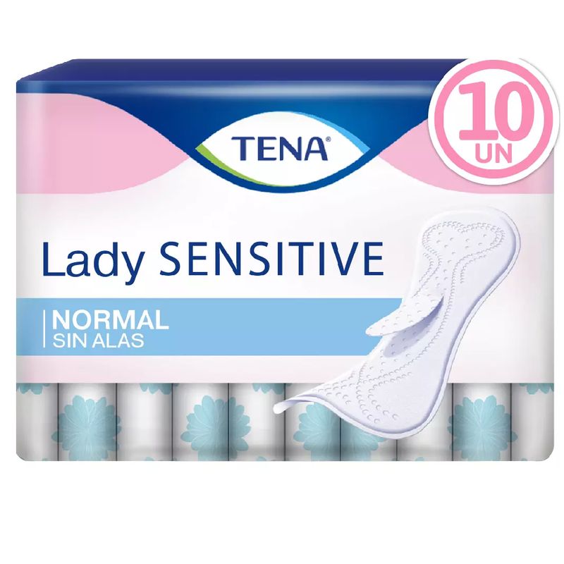 TENA - TENA Lady Sensitive Toalla Normal 10 Unidades.