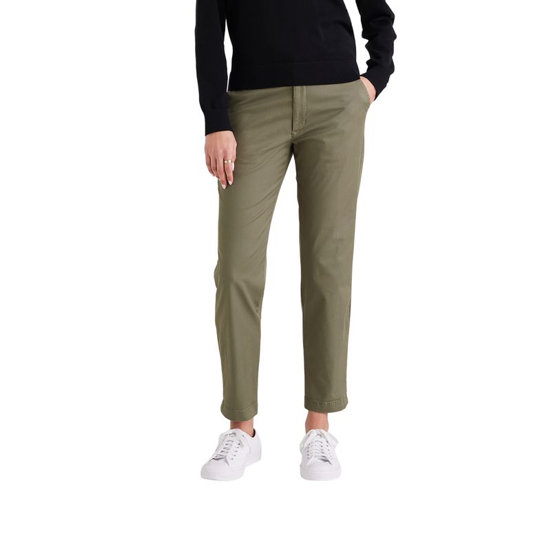 DOCKERS - Pantalón Mujer Weekend Chino Slim Ankle Fit Camo Dockers