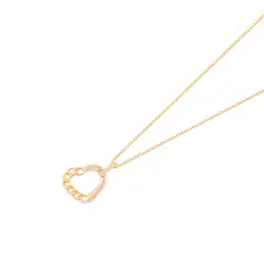 JB JOYAS BARON - Collar Oro Amarillo 18kt Corazón Mitad Cadena