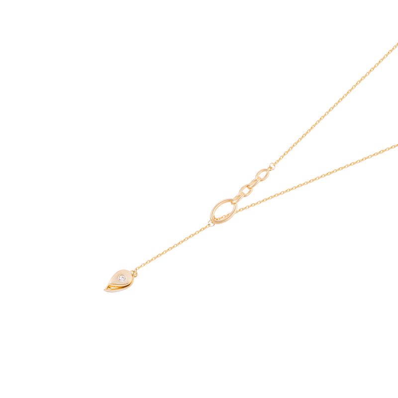 JB JOYAS BARON - Collar de Oro 18kt Gota Circonita