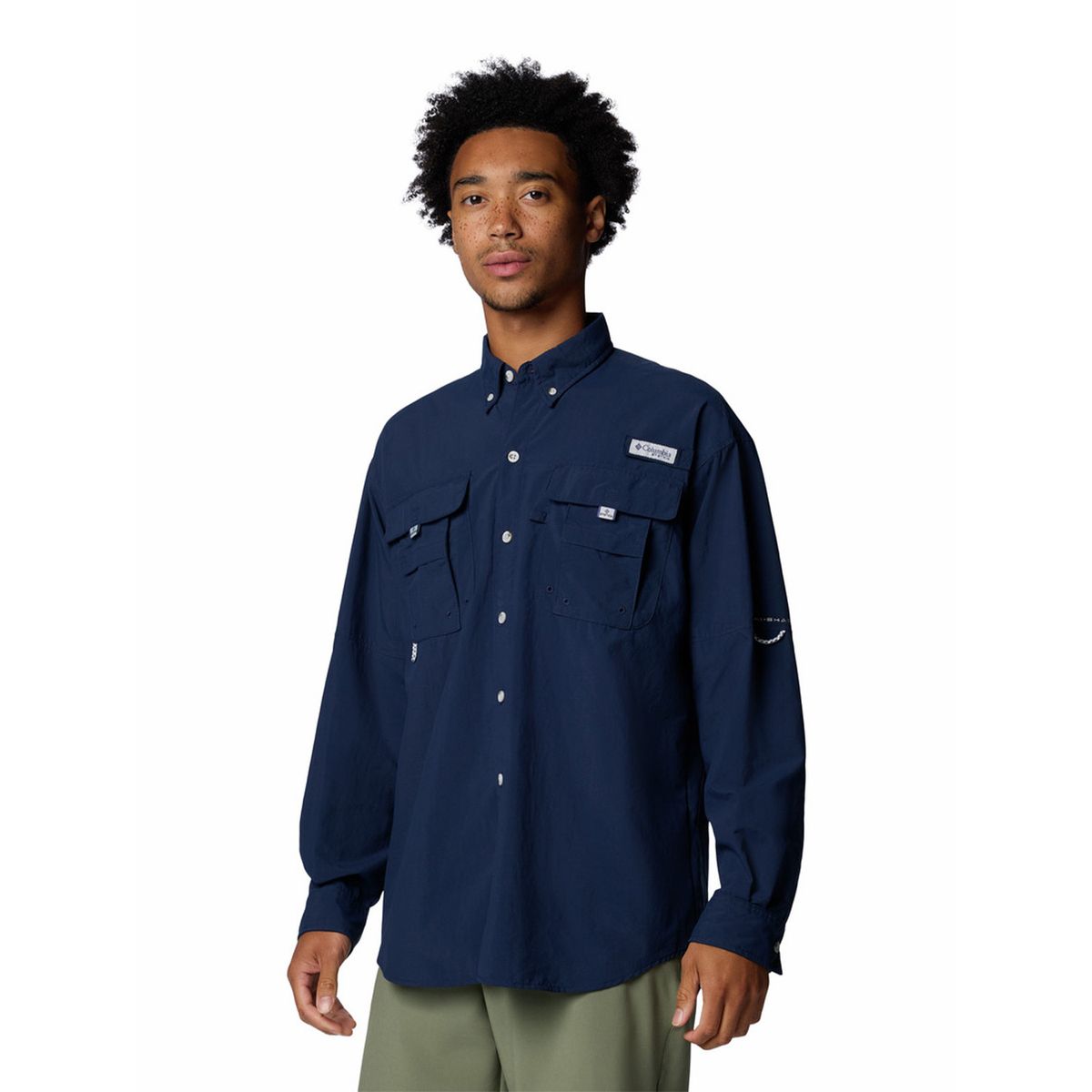 COLUMBIA - Camisa Manga Larga Hombre Bahama Ii Shirt Azul COLUMBIA