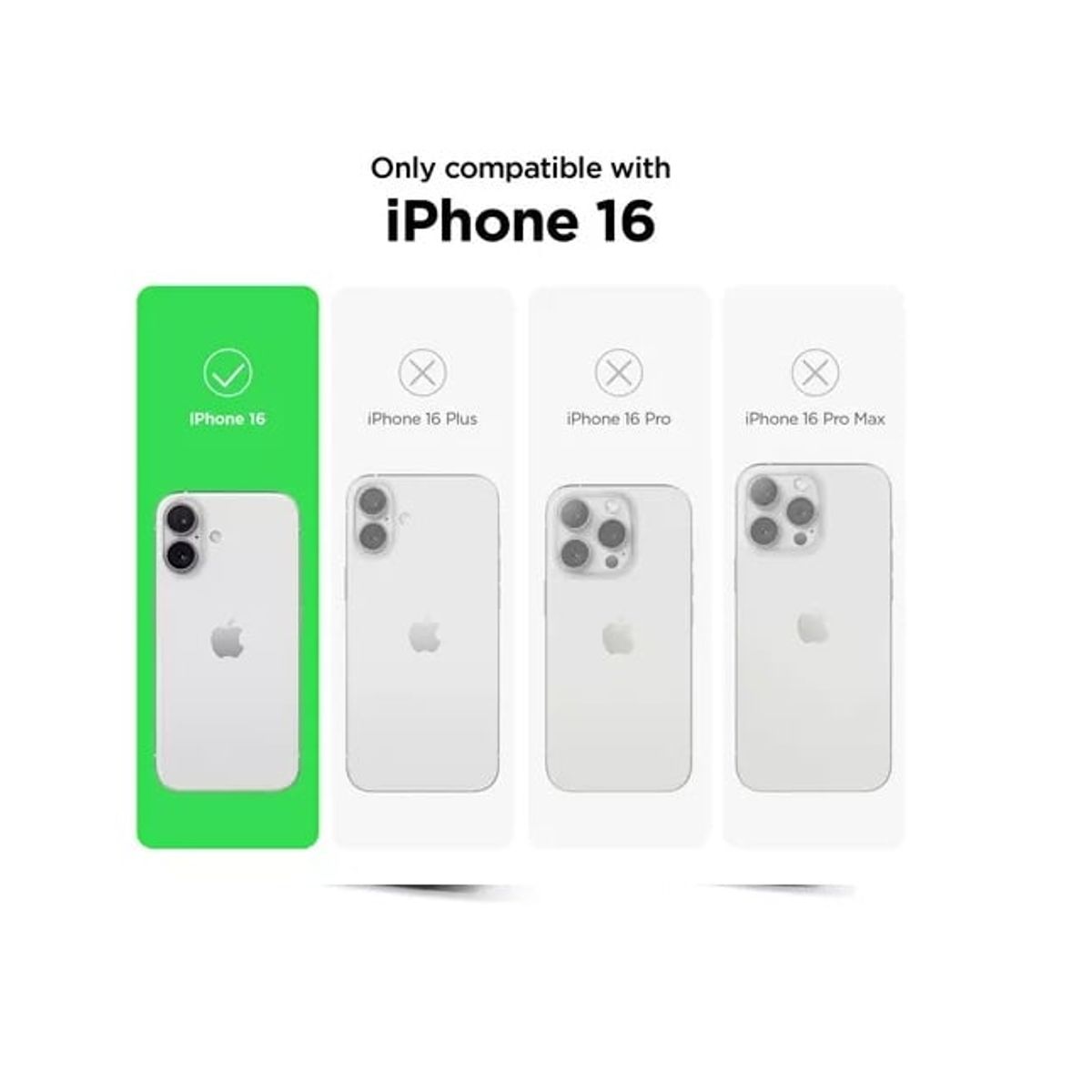 GENERICO - Carcasa De Silicona Para iPhone 16 Normal - Negro