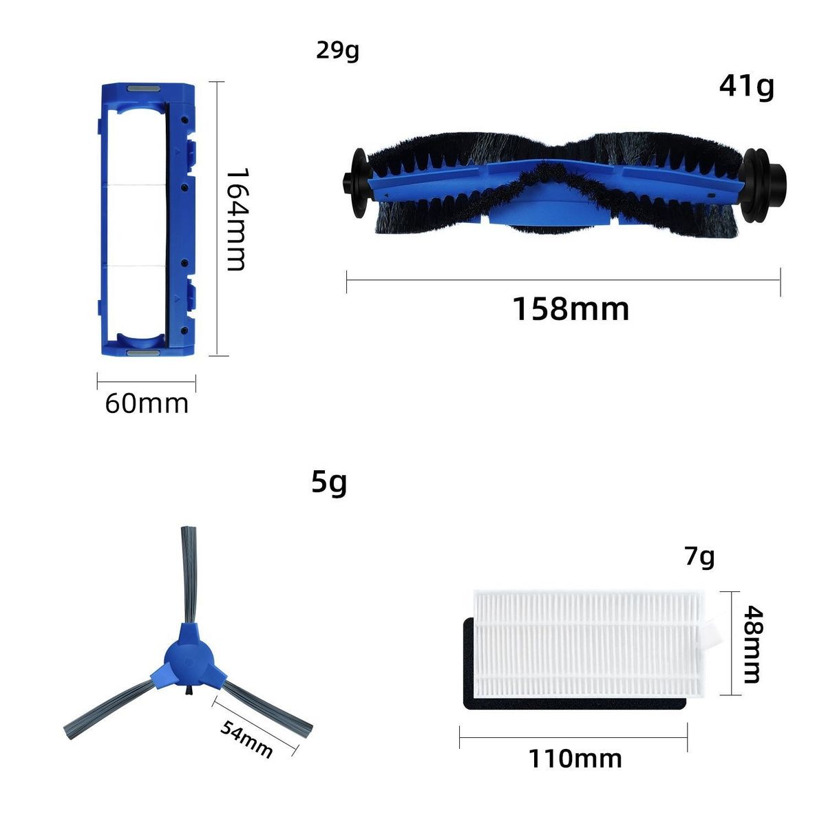 ATURE - Set Repuesto Para Aspiradora Robot Eufy Robovac