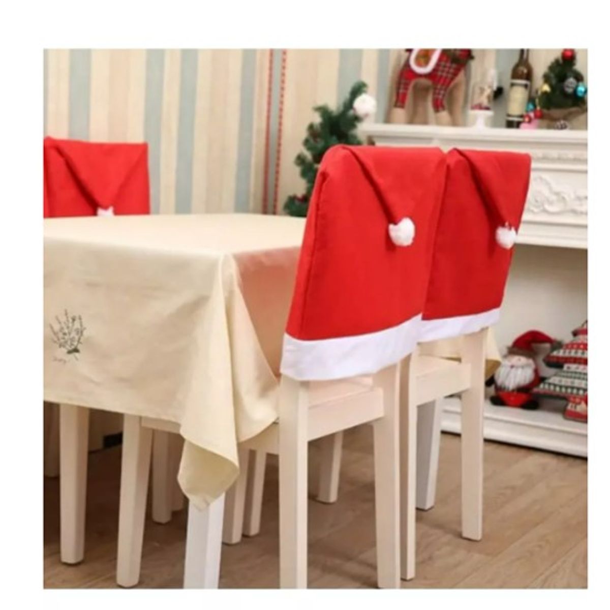 GENERICO - Pack 04 Fundas De Navidad Forro Para Silla