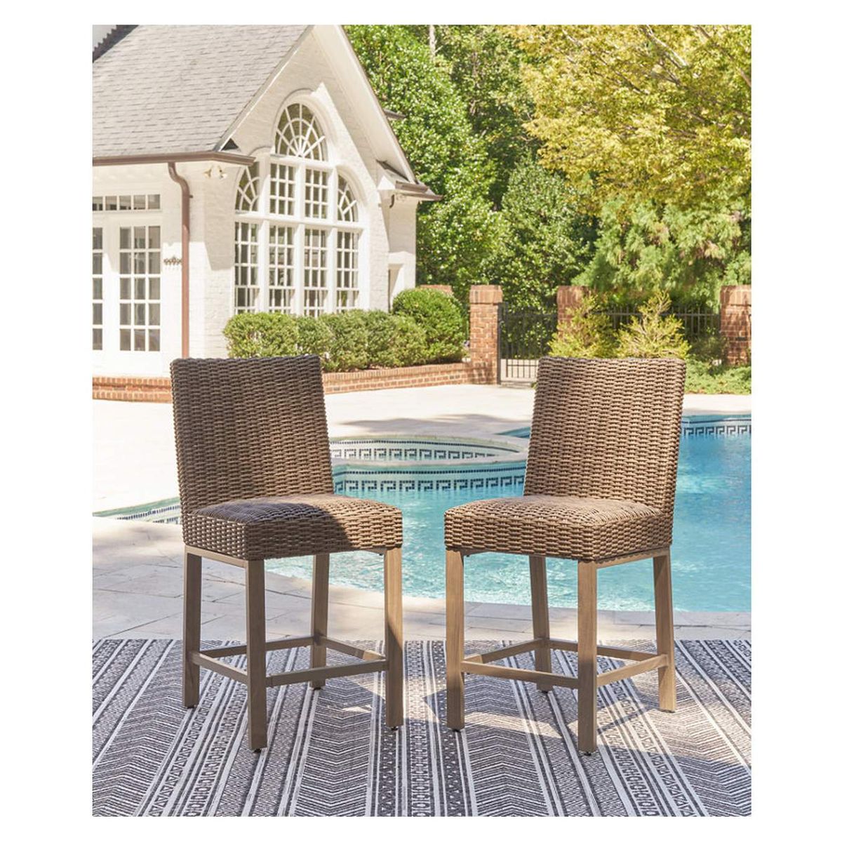 ASHLEY - Silla bar terraza Walton Bridge (set 2 unidades)