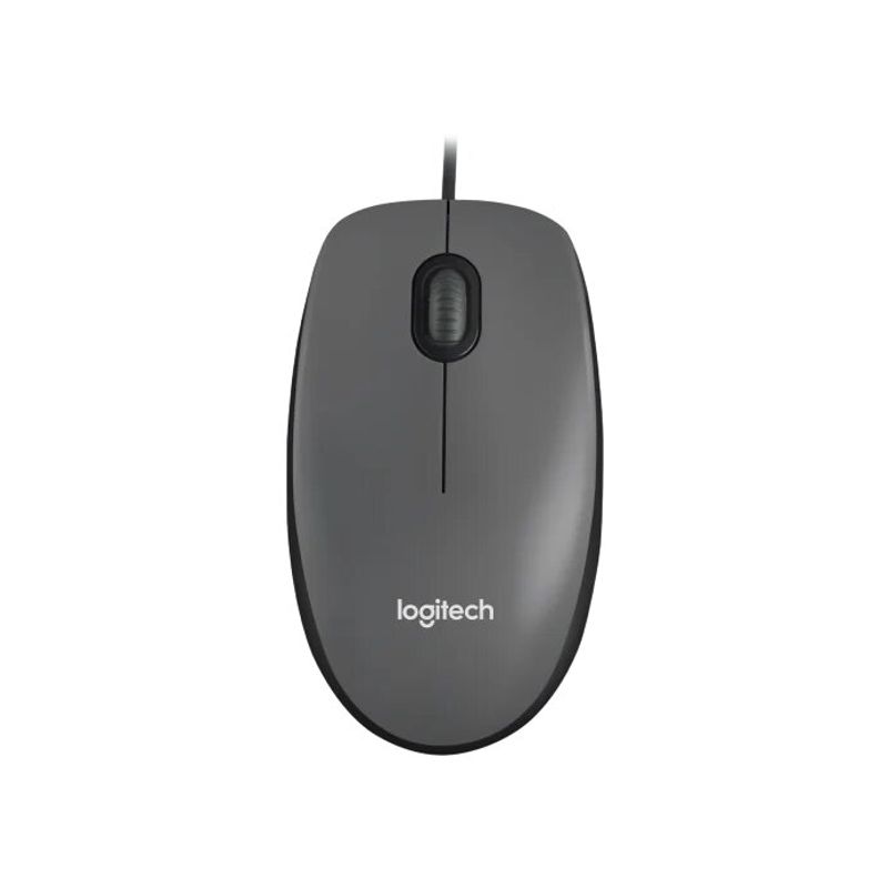 LOGITECH - Mouse Logitech M90 Alámbrico USB 1000DPI NegroGris - Negro