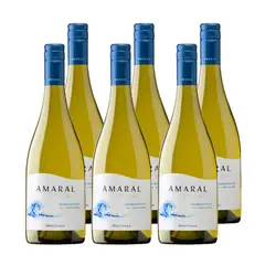 MONTGRAS - Vino Amaral Chardonnay 750cc x6