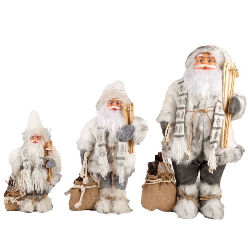 TIOZONEY - Muñeco blanco de Papá Noel 30cm