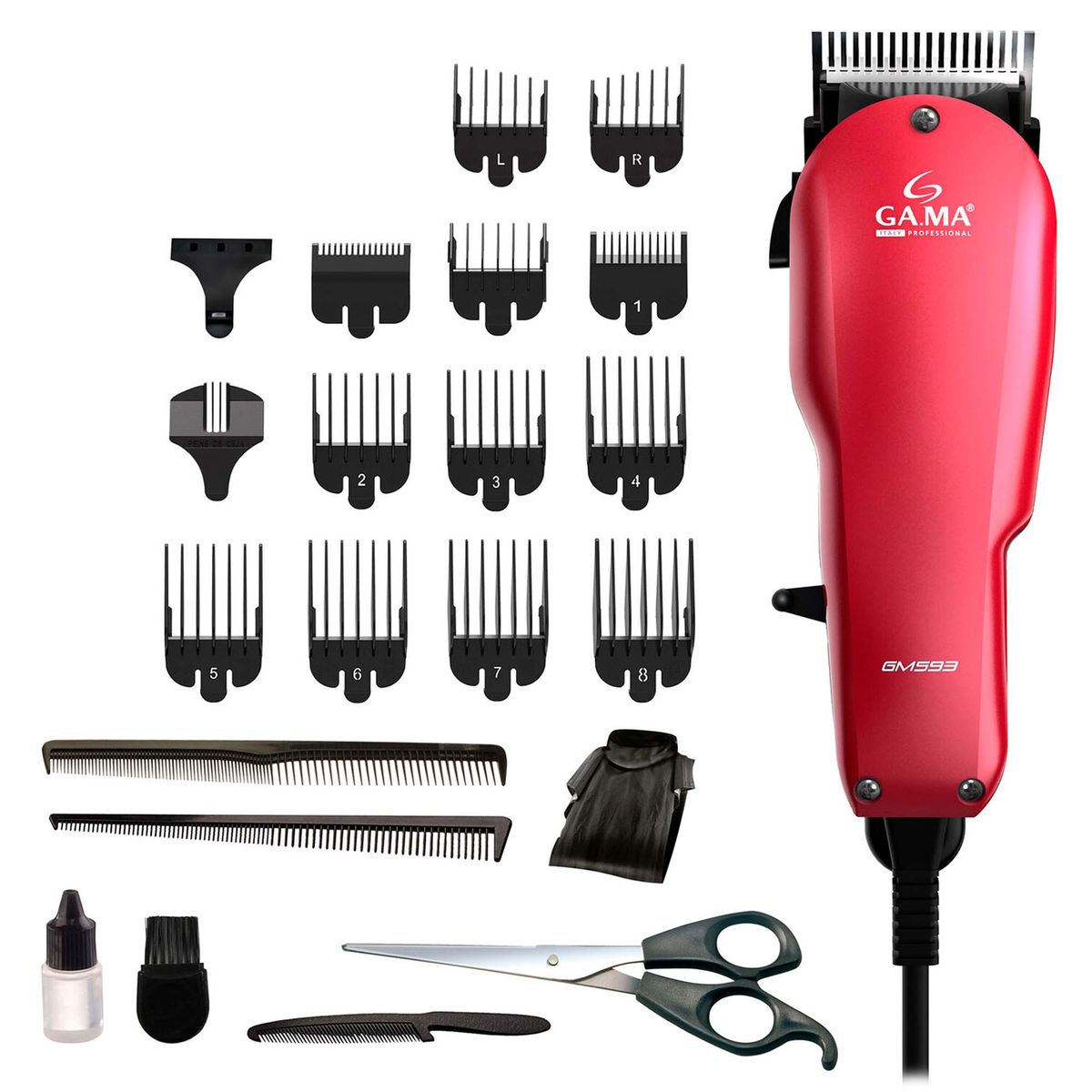 GAMA - Cortapelos Clipper Gama Gm593 24 Piezas Motor Magnético