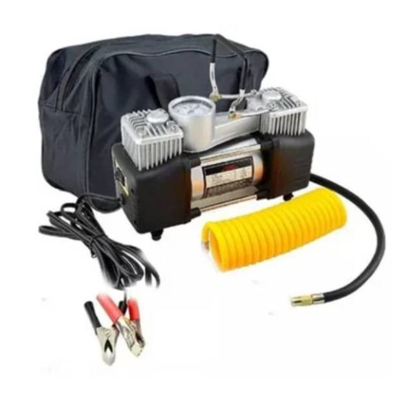 GENERICO - Compresor De Aire Doble Cilindro 12v Inflador Neumaticos