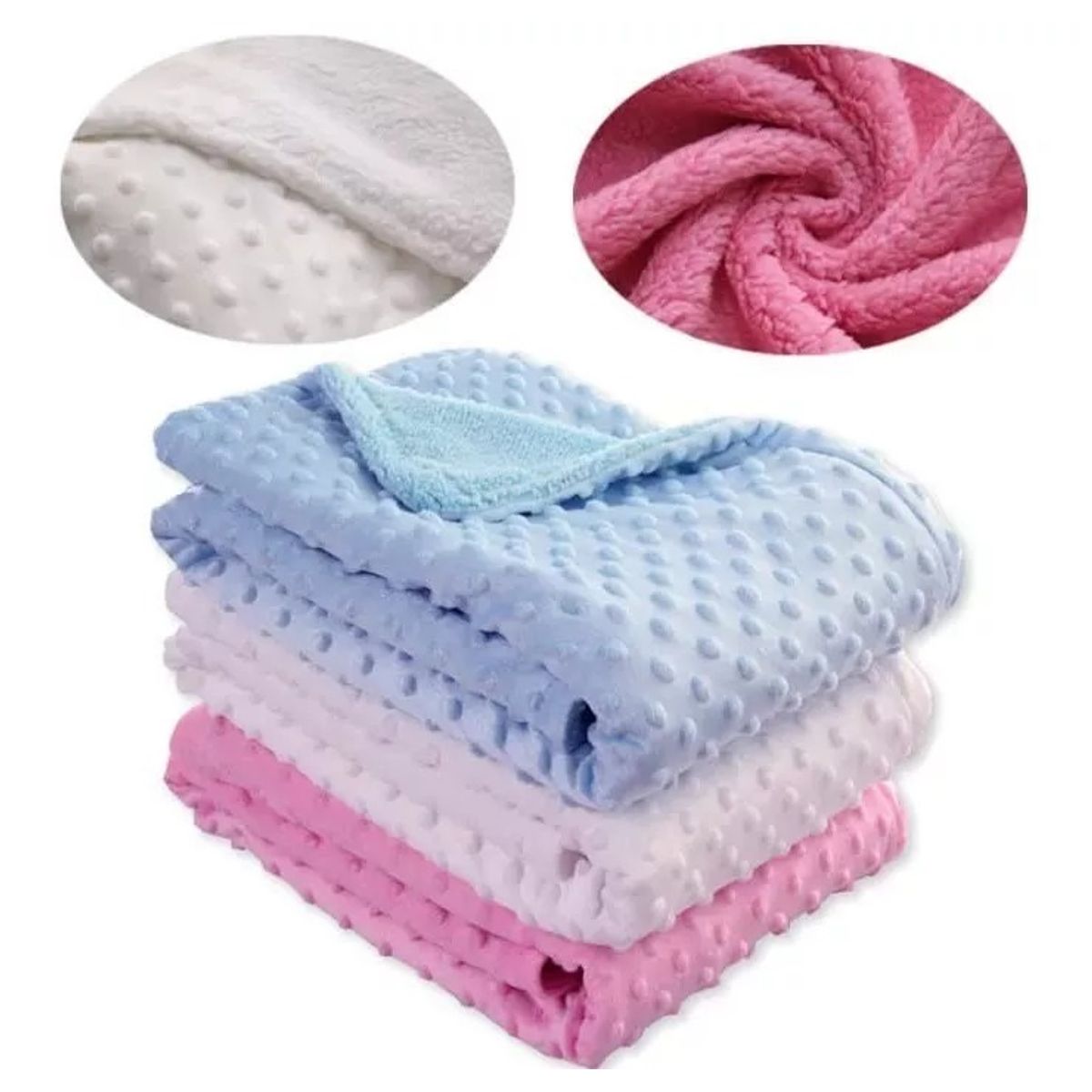 GENERICO - Manta Frazada Para Bebe Super Soft