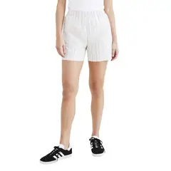 DOCKERS - Short Mujer Weekend Pull On Blanco con Rayas