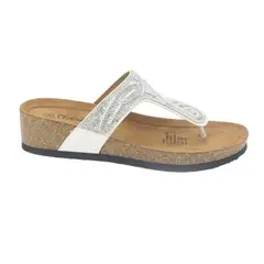 CHALADA - Sandalias Mujer Blanco Casual Fifo-2