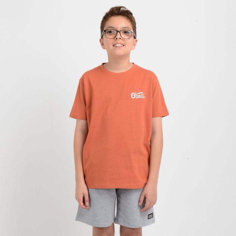 O'NEILL - POLERA MANGA CORTA FIRST IN  NARANJO OSCURO