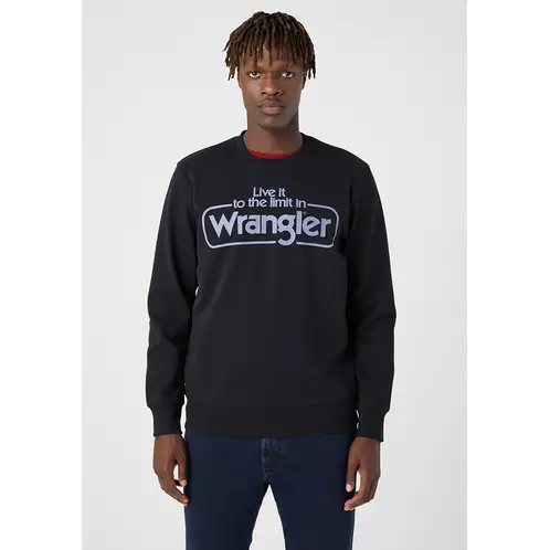 WRANGLER - Poleron Regular Seasonal Crew Negro