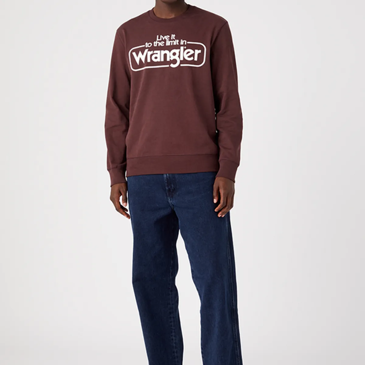 WRANGLER - Poleron Regular Seasonal Crew Burdeo
