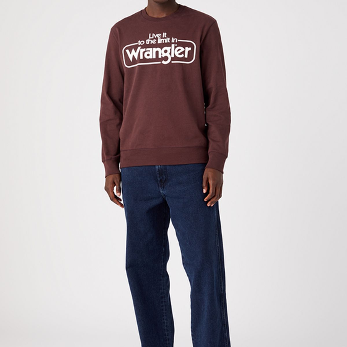 WRANGLER - Poleron Regular Seasonal Crew Burdeo