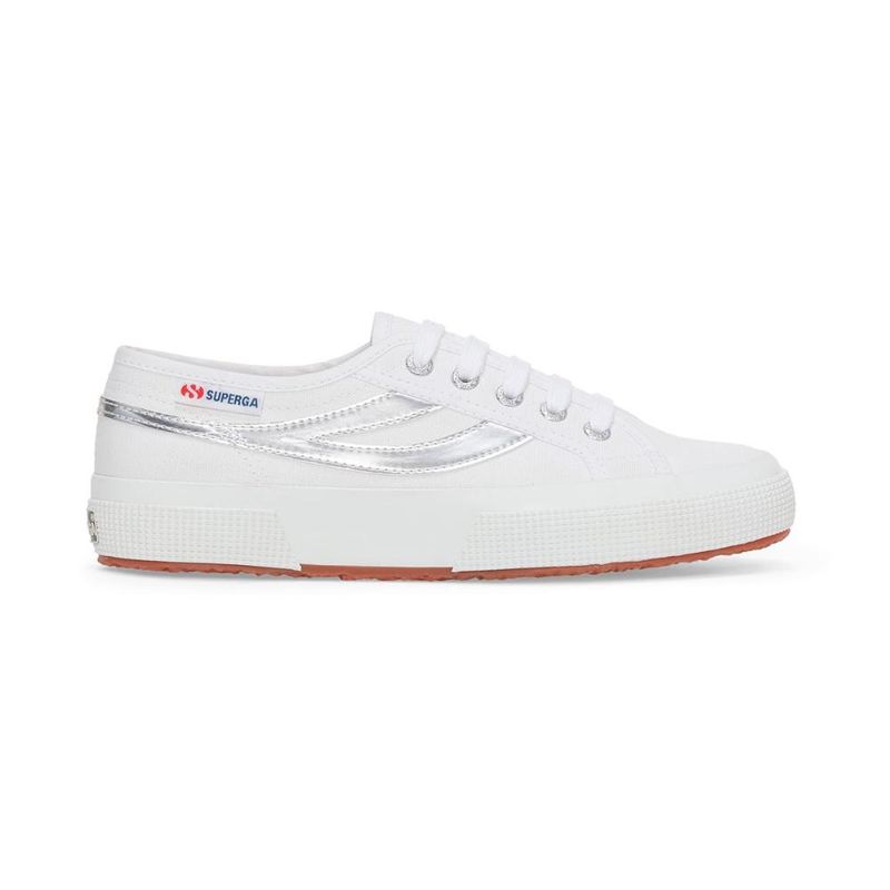 SUPERGA - Zapatilla 2953 Swallow Tail Mirror Synthetic White Silver - Blanco