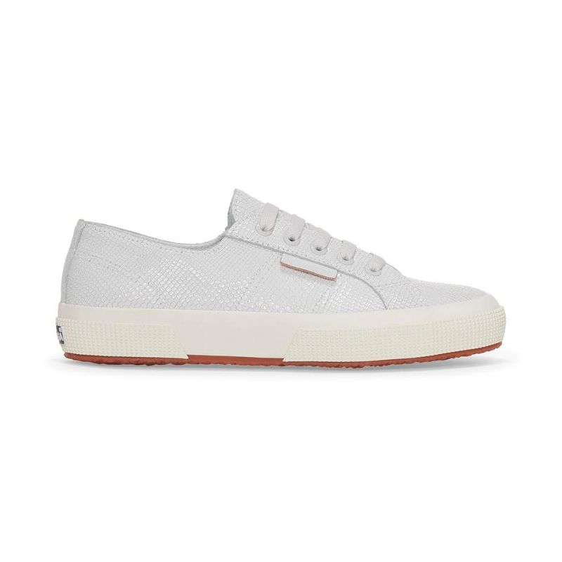 SUPERGA - Zapatilla 2750 Snake Leather Optical White - Blanco