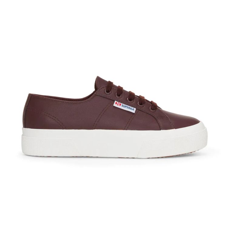 Zapatilla 2740 Platform Nappa Brown Dark F Avorio
