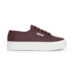 SUPERGA - Zapatilla 2740 Platform Nappa Brown Dark F Avorio - Café