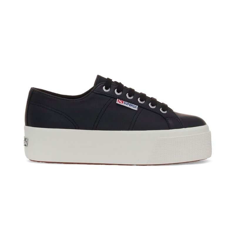 SUPERGA - Zapatilla 2790 Nappa Black F Avorio - Negro