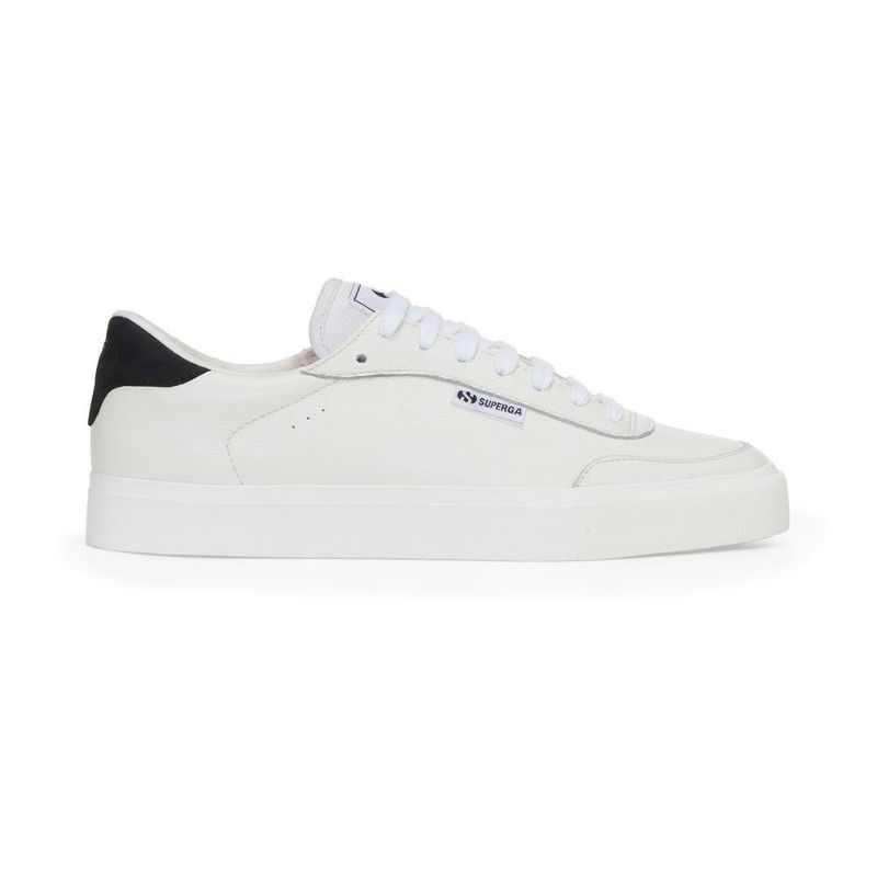 SUPERGA - Zapatilla 3842 Court White Bistrol Black - Blanco