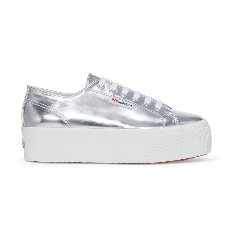 SUPERGA - Zapatilla 2790 Mirror Synthetic Material Silver - Gris