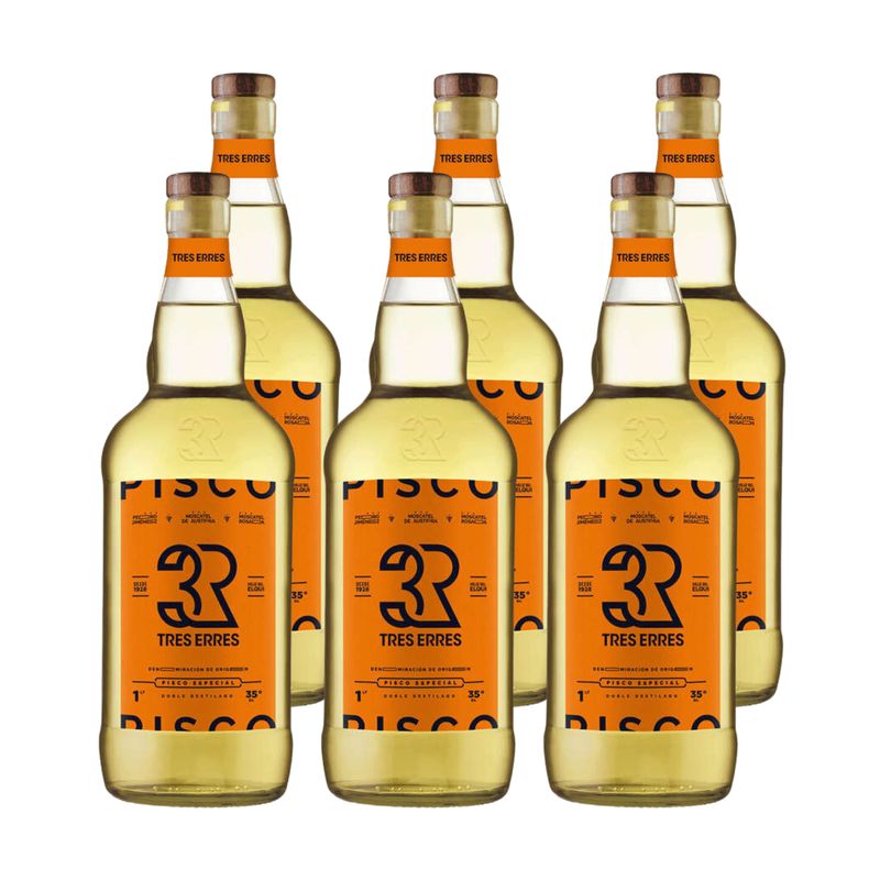 TRES ERRES - Pisco Tres Erres 3R 35° 1L x6