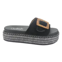 CHALADA - Sandalias Mujer Negro Casual Yukon-16