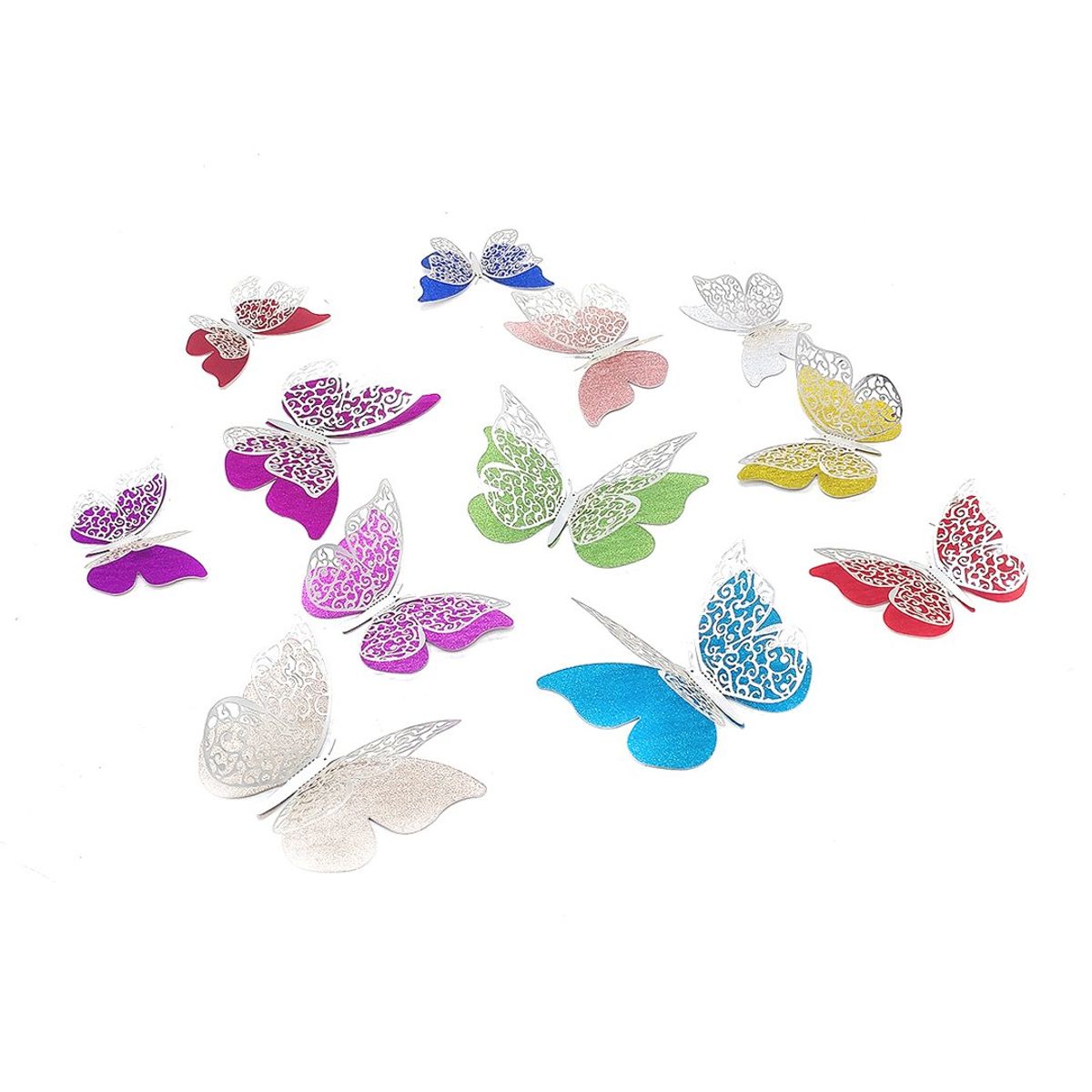 GENERICO - DECO MARIPOSAS MIX PASTEL X12 UNI