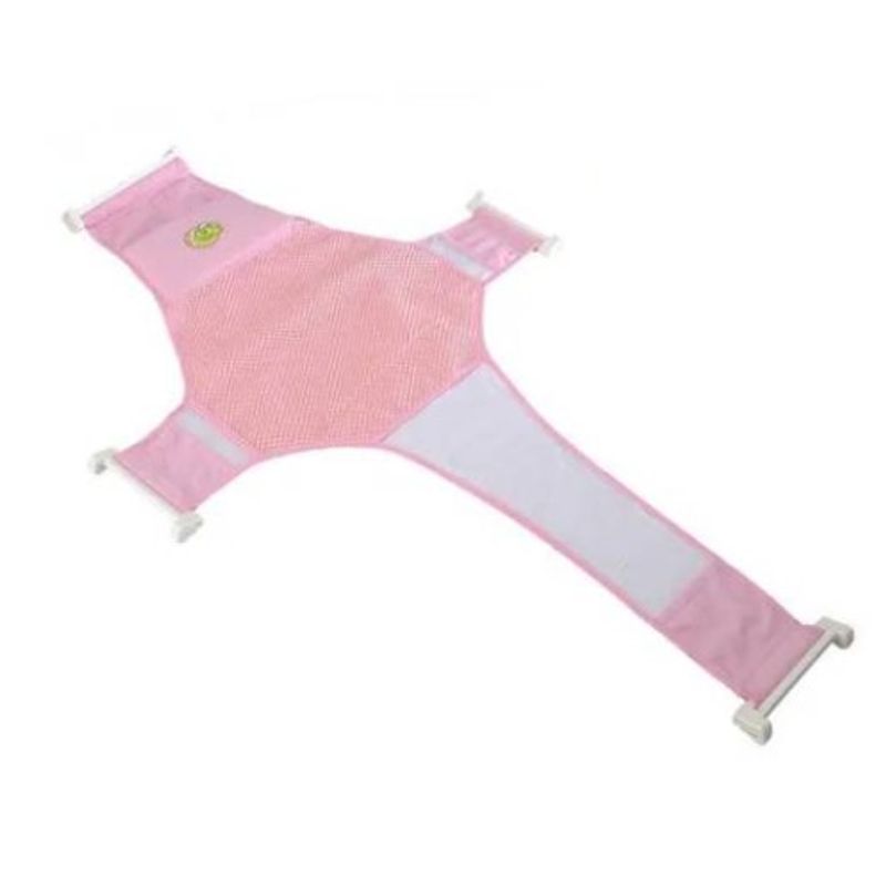 GENERICO - Hamaca Malla Para Bañera Tina De Bebe 4 Puntas Rosa
