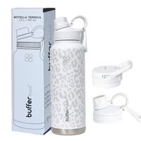 Botella Termica Agua Acero Inox Buffer 1.2 - Blanco