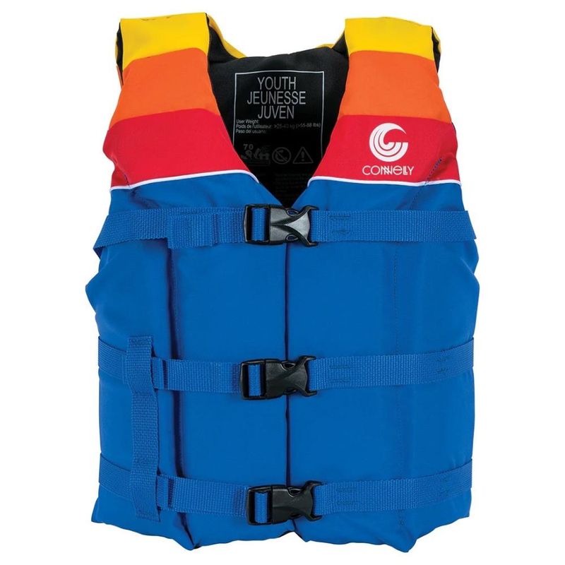 GENERICO - Connelly Chaleco Salvavidas Nylon Niños 25-40 kg Retro - Azul