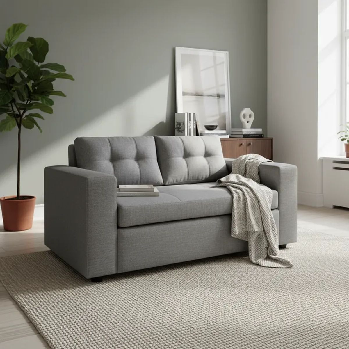 FLOBAL - Sofá 3 Cuerpos Florencia - Tela Repelente a Líquidos