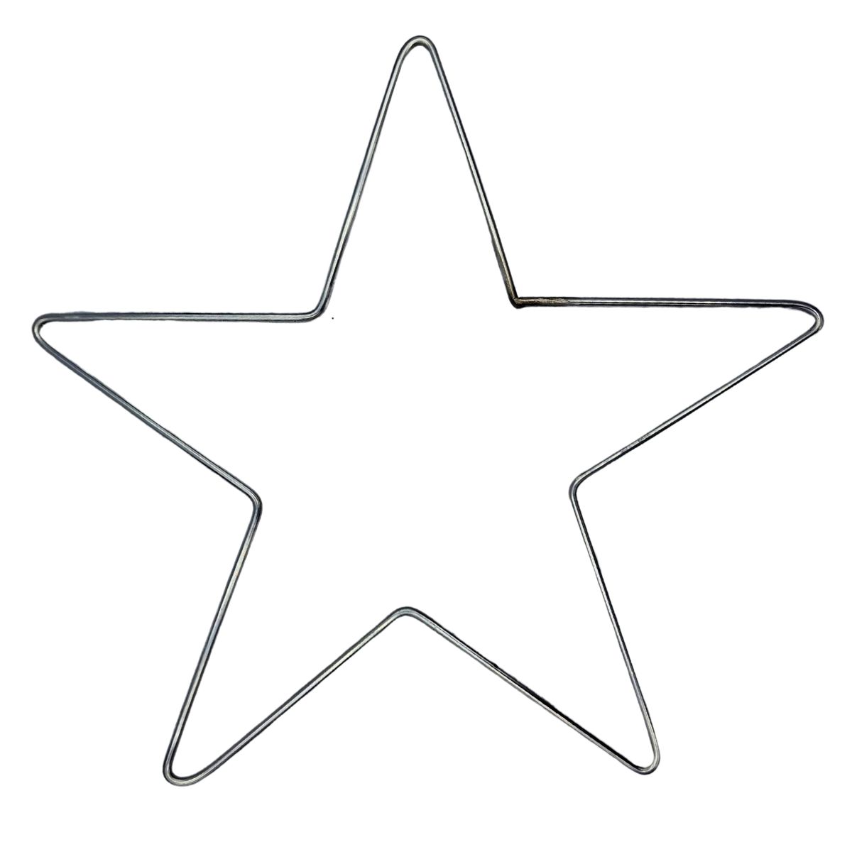 GENERICO - Estrella alambre soldado 30cm aprox macrame, mandalas