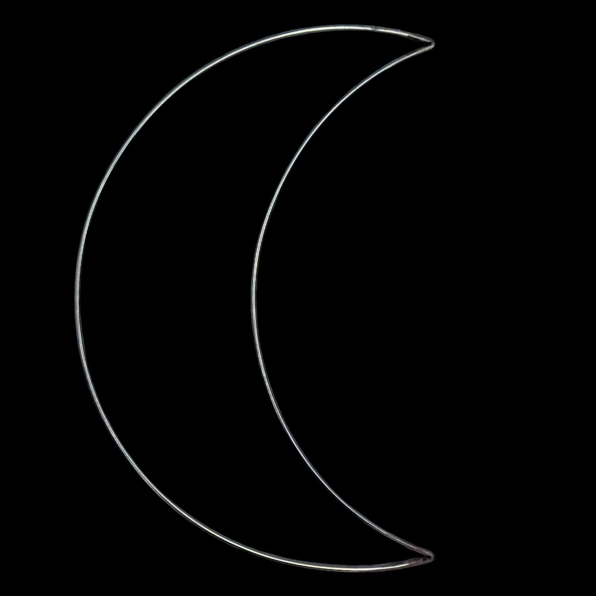 GENERICO - Luna alambre soldado 20cm aprox macrame, mandalas