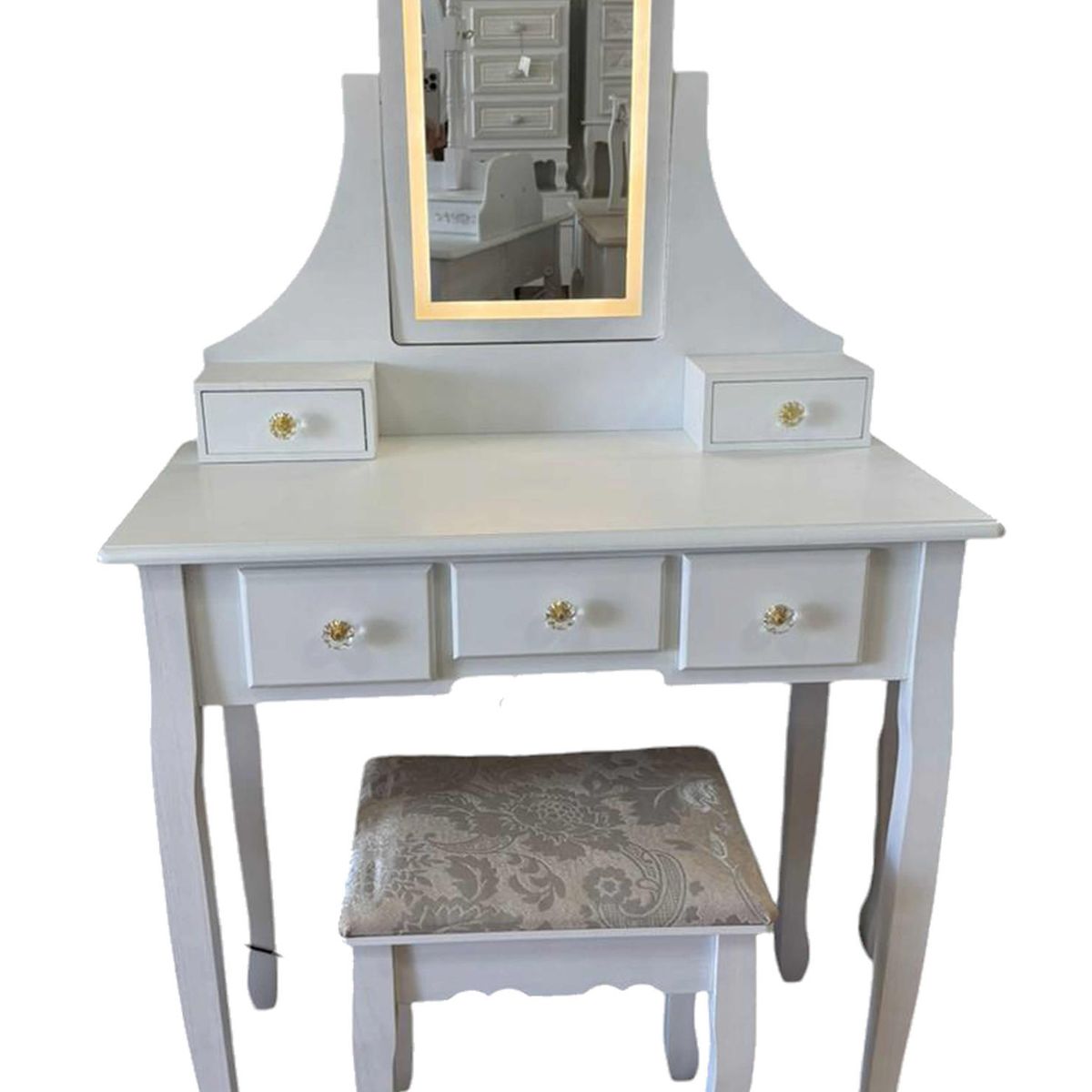 ECOMUSO - TOCADOR SCARLETT CUADRADO LUZ  ECOMUSO 525