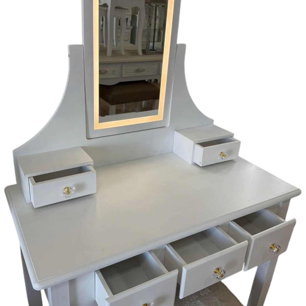 ECOMUSO - TOCADOR SCARLETT CUADRADO LUZ  ECOMUSO 525