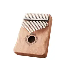 MERCADO CBF - Piano Kalimba De 17 Teclas Con Dedos 17 Metalofono Africa