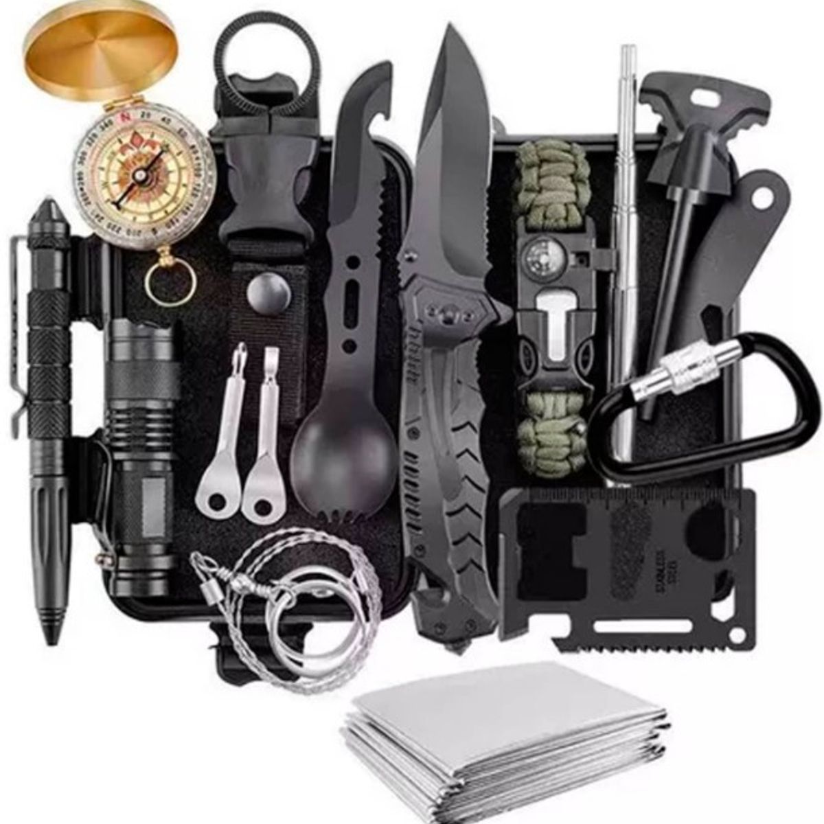 GENERICO - Kit Herramientas De Supervivencia Camping