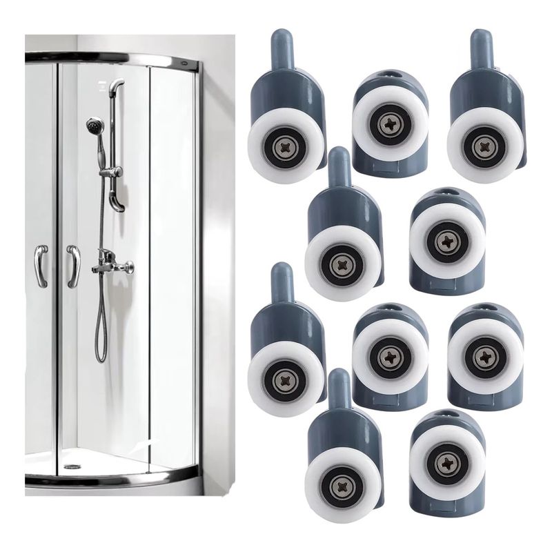 GENERICO - X10 Ruedas Para Puertas Baños Cabinas De Ducha Ruedas Duchas