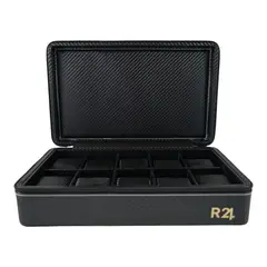 R24 - Caja Organizadora Premium para 10 Relojes - Cuero Pu