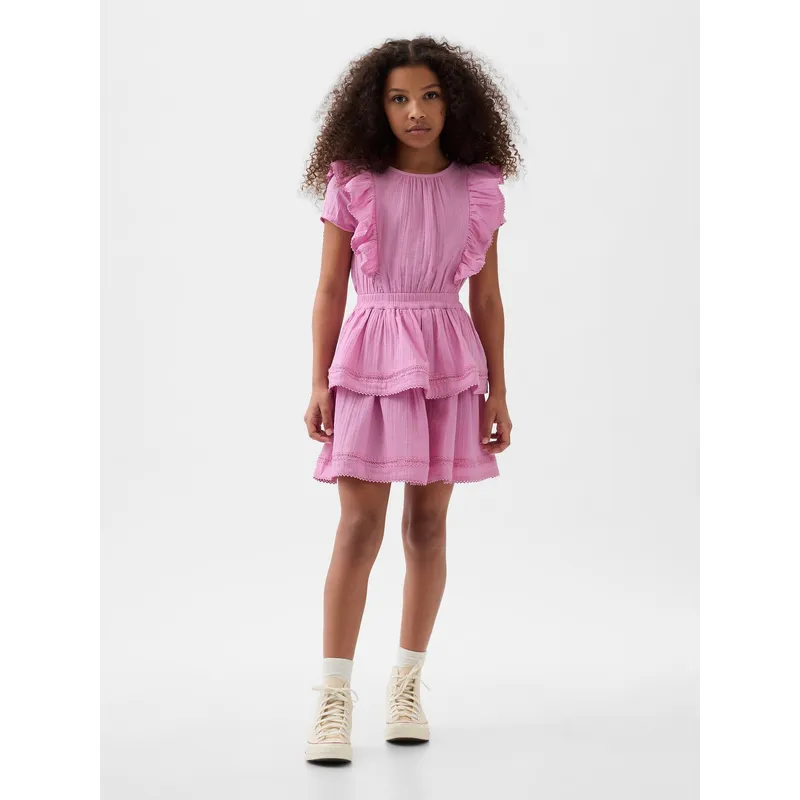 GAP - Vestido Niña Vuelos Rosado GAP