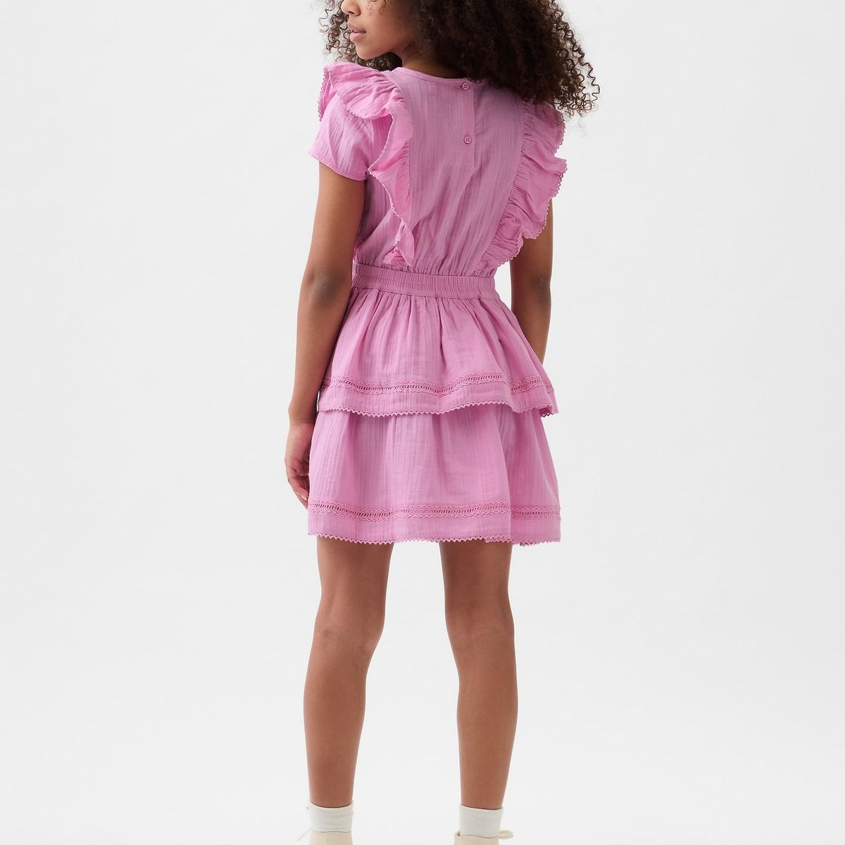 GAP - Vestido Niña GAP Vuelos Rosado