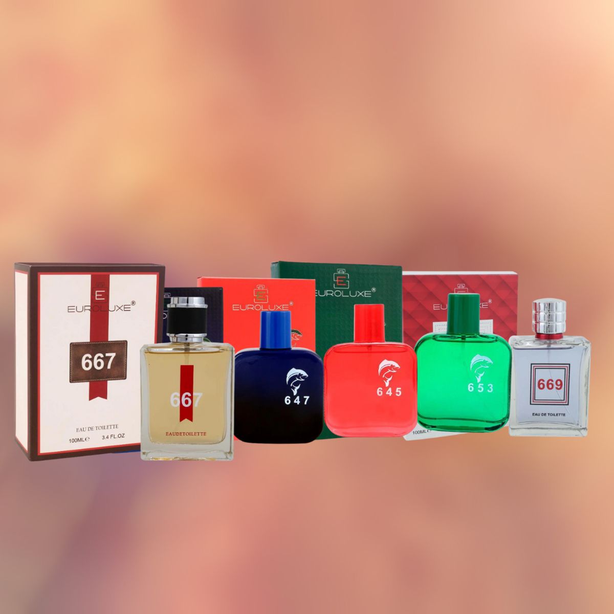 EUROLUXE - Pack 5x4 Euroluxe EDT 100 ml Hombre II