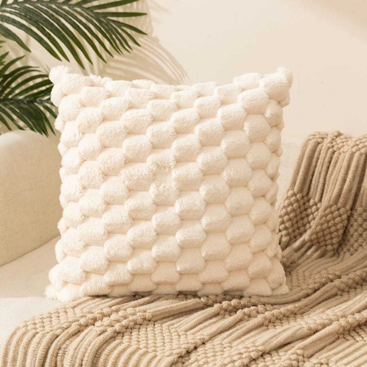 GENERICO - PACK DE 2 FUNDAS PLUHS 45x45cm